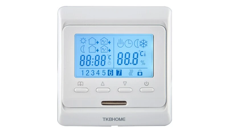 

Home Automation LCD  Screen Weekly Programmable Room Thermostat Floor Heating Temperature Controller Thermometer termostato