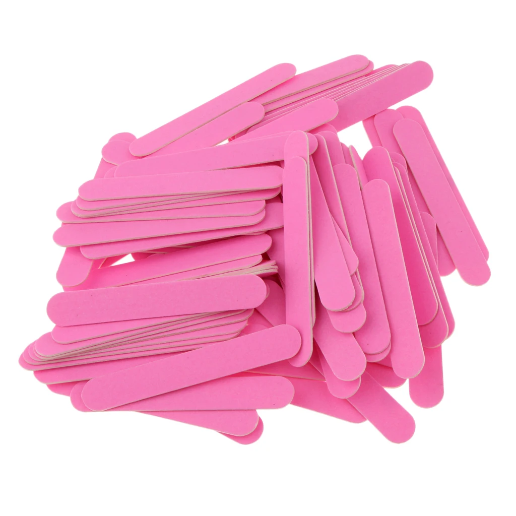 

Lot of 100 Nail File Buffer Block For Smooth Shiny Nails Professional Manicure Kit