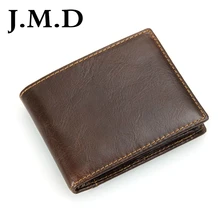 J.M.D 2017 New Arrival 100% Leather Wallet Classical Brown Wallet Purse Men’s Hand bag 8108