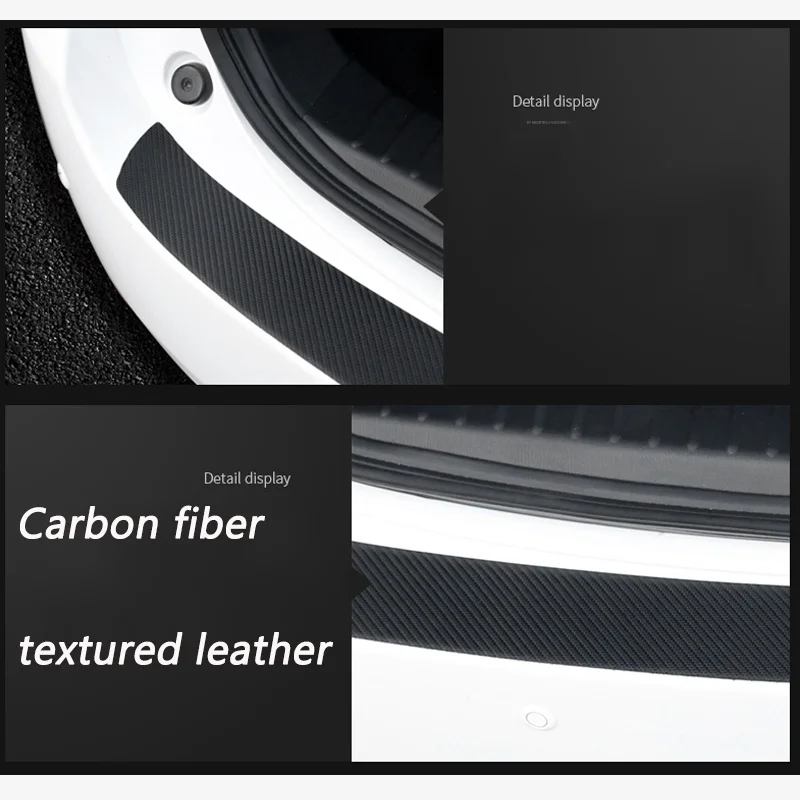 Искусственная кожа, углеродное волокно, стильный защитный задний бампер, Накладка для багажника, автомобильные аксессуары для Mazda CX-5 CX5 2012