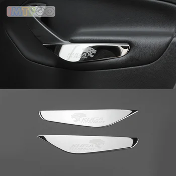 

INTERIOR REAR DOOR HANDLE TRIM COVER MOLDING GARNISH FOR FORD KUGA 2013-2016 2017 2018 ACCESSORIES CAR-STYLING
