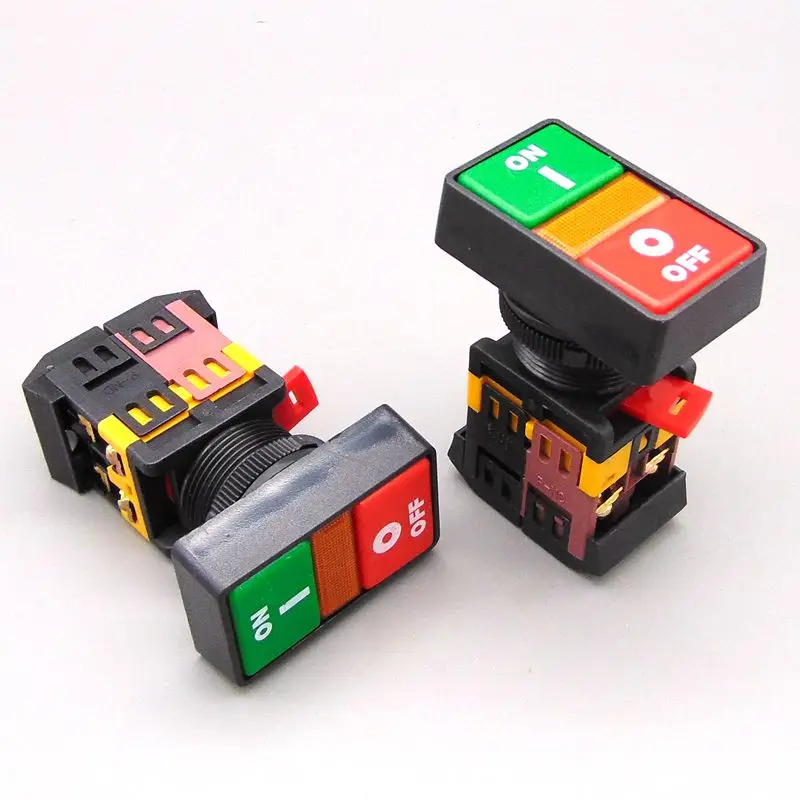 PPBB 30N Start stop Double Pushbuttons Switch With LED Lamp(Mounting