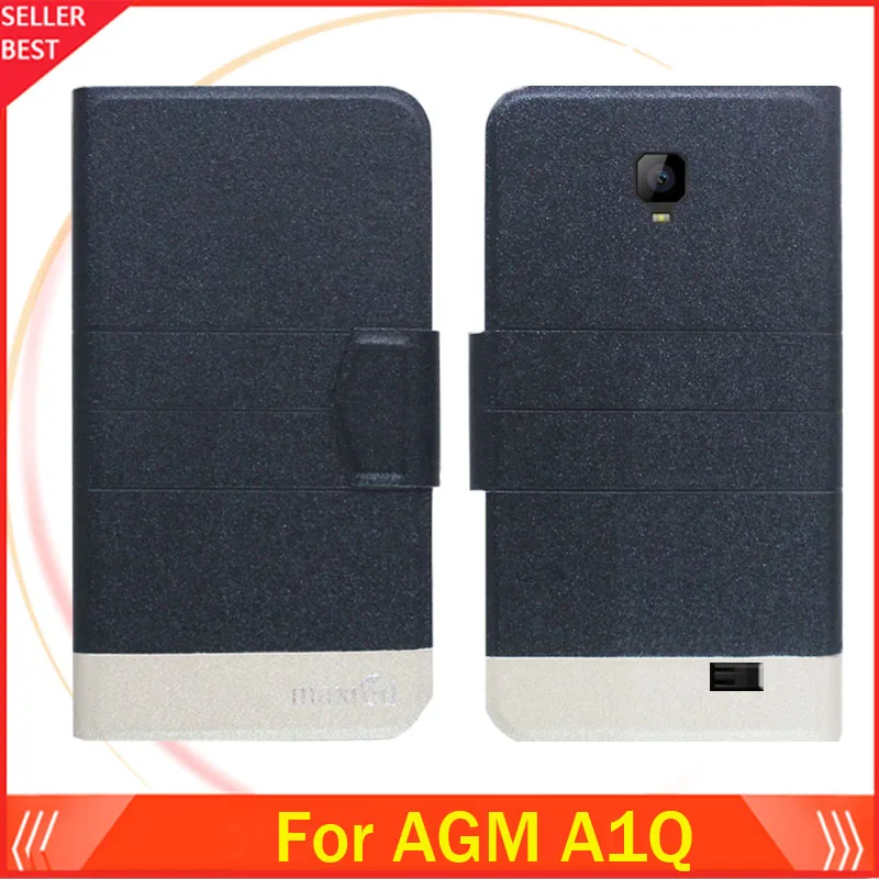 5 Colors Hot!! AGM A1Q Case Ultra-thin Flip Luxury Fashion Leather Exclusive Phone Cover Card Slots Free Shipping | Мобильные