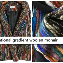 Ткань 30% шерсть мохер цвет плетение цена за 1 метр 59"