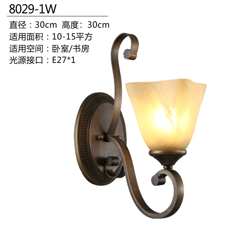 Wall light Bronze antique bedroom aisle lights village balcony lamp mirror iron wall lamp FG671 Wall light Bronze antique bedroom aisle lights village balcony lamp mirror iron wall lamp FG671