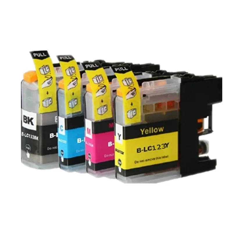 8PCS LC123 XL Compatible ink cartridge full ink for Brother MFC J6520DW