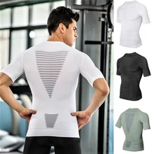 Для мужчин Высокое качество для похудения талии нижнее белье сиськи гинекомастия Body Shaper Топы Управление грудь живот рубашка