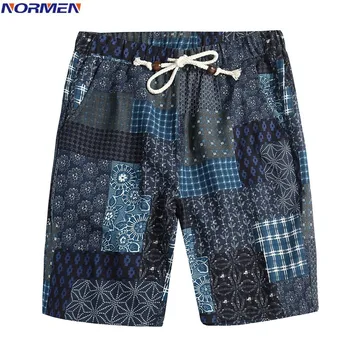 

NORMEN 2018 Summer Style Fashion Printed Board Shorts Cotton Comfortable Casual Short Pants Sexy Swimwear Swimsuit Streetwear