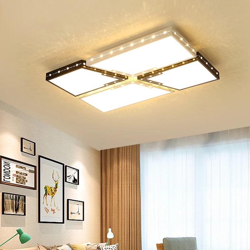 

2018 Promotion Luminaire Luminarias Para Teto Modern Square Led Ceiling Lamps For The Living Room Chandelier For Hall Light