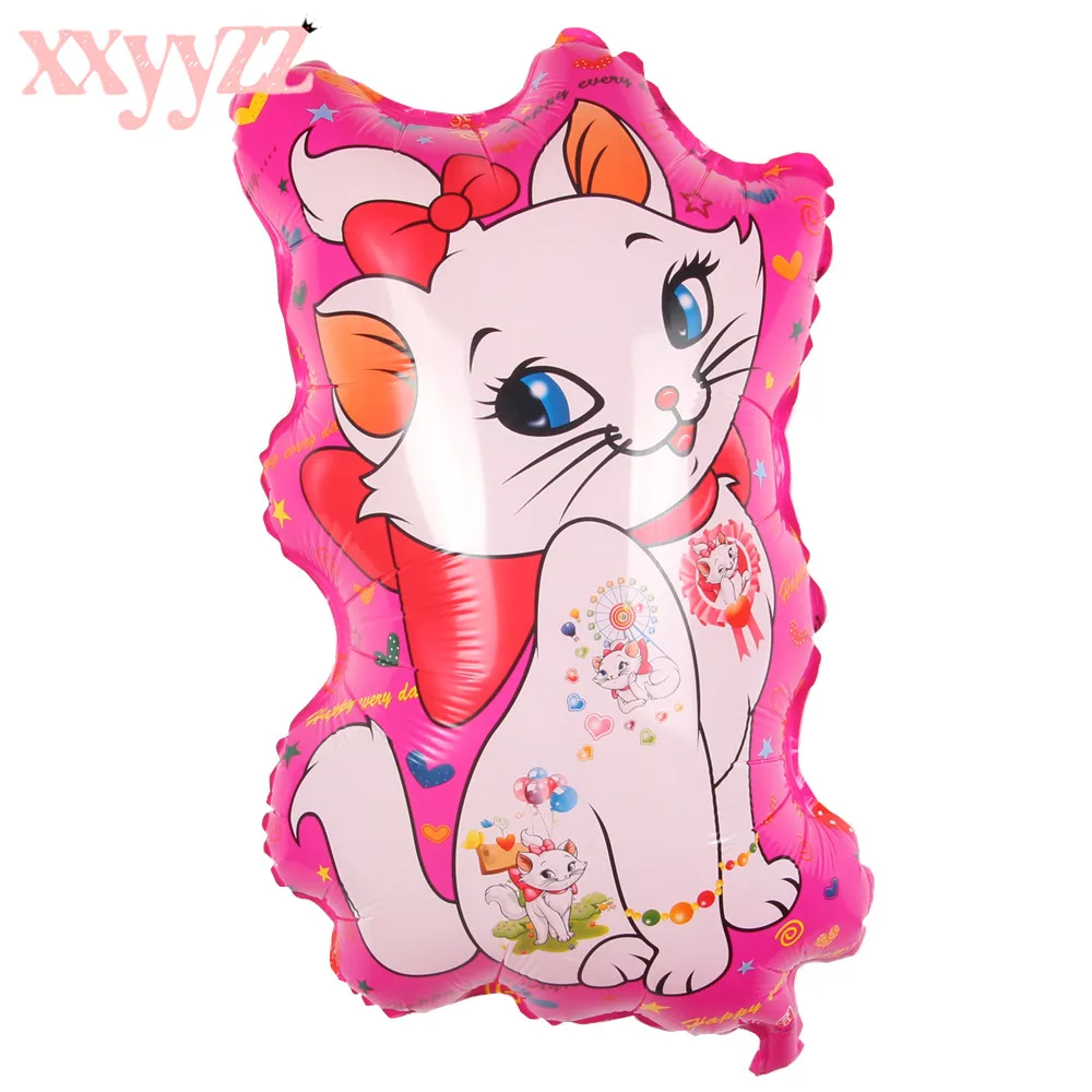 

XXYYZZ 1pcs New Cat Aluminum Balloon Party Toy Birthday Party Decorative Balloon Pink Cute Cat Lovely Wedding Balloons