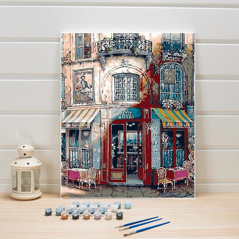 

Coloring Paint By Number Package Scenery Europe DIY Acrylic Canvas Still Life Painting Wall Pictures For Living Room Art Drawing