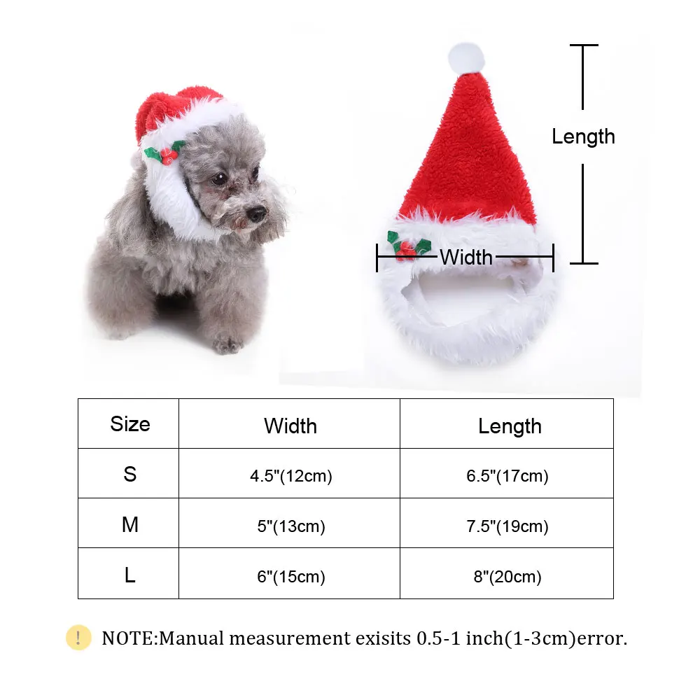 Рождественские шляпы для собак, кошек, шапки для собак, аксессуары для маленьких собак, вечерние наряды, костюмы, головные уборы, шапки для питомцев