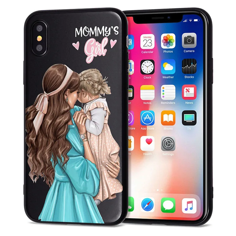 Чехол для Funda iPhone 11 Pro 5 5S SE 6 6S 7 8 Plus X XS Max Love Baby, чехол для iPhone 7, мягкий чехол из ТПУ для iPhone XR