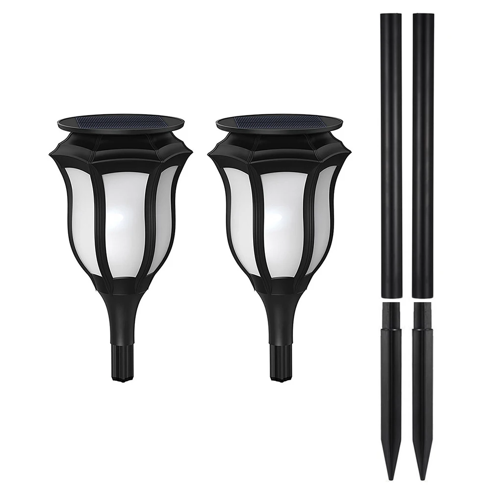 

Garden Landscape Waterproof Flickering Flame Outdoor Torches Solar Lamp Automatic Charging Decoration Durable Wall Mounting
