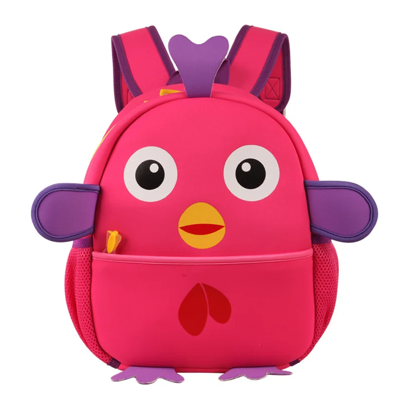 Child toddler school bags preschool cartoon backpack bag lovely chick