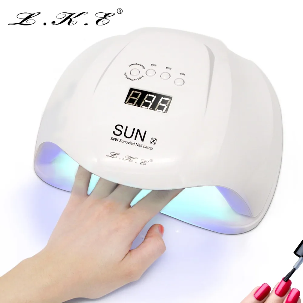 LKE Nail Dryer SUNx 48W 54W UV Nail Lamp 36 LEDs UV Lamp With Automatic