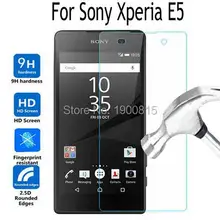 Para Sony Xperia E Tampa Do Protetor de Tela de Vidro Temperado Para Sony Xperia E5 5 F3311 F3313 LTE Caso Película Protetora guarda Capa