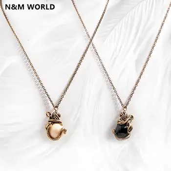 

Fashion Vintage Necklace Gift Animal Lion Head Pendant Necklace Jewelry For Women Grils Gift Wholesale 2 color