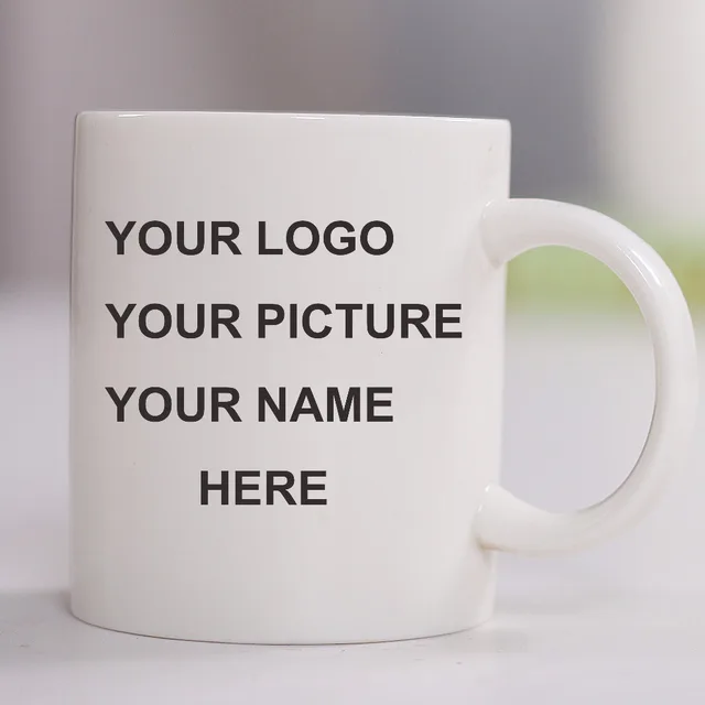 1pcs Personalised Custom Mugs White Coffee Mug Ceramic Tea Cup With 1pcs Personalised Custom Mugs White Coffee Mug Ceramic Tea Cup With Your Photo Text Logo Printed
