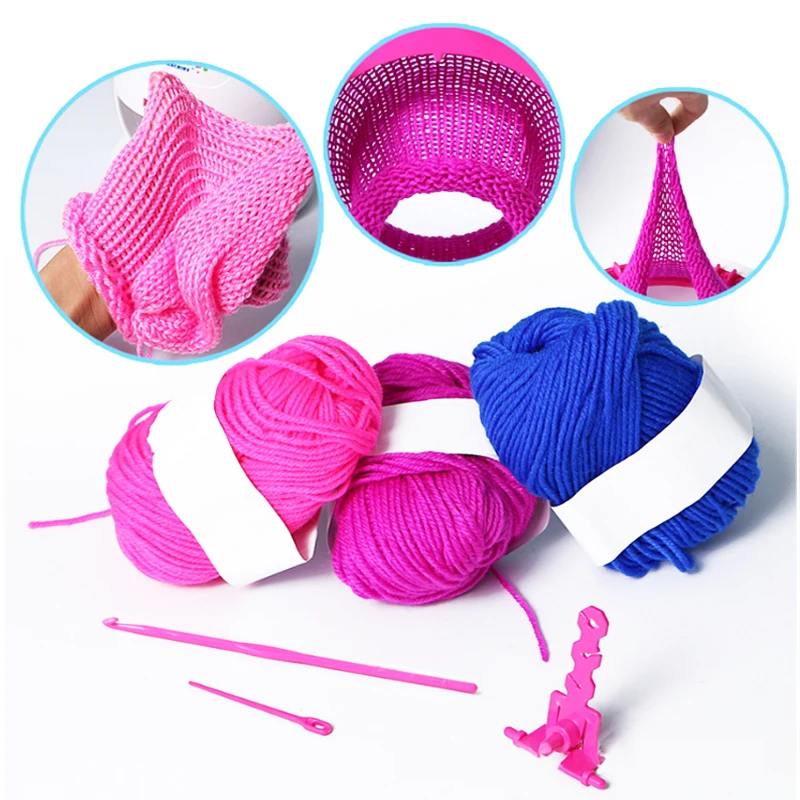 40 игл большая рука детей вязание плетение машины ткацкий станок вязать обучающий инструмент обучающая игрушка-лучший подарок