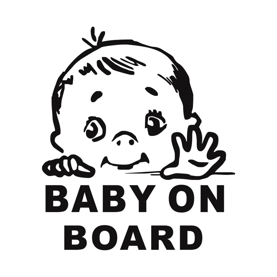 Cunymagos Lovely Child BABY ON BOARD Safety Sign Car Stickers And Decal Vinyl Car Styling Auto Motorcycle Stickers 13.115 (3)