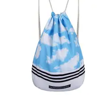 Модный шнурок сумки струнный мешок пляжные женские мужские дорожные сумки для хранения функциональный рюкзак plecak worek sznurek Подарочный мешочек