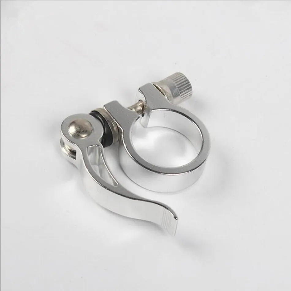 

Silver Seatpost Clamp 30.2MM Diameter Applicable Steel Frame 27.2MM Seat Post Tube Sitting Pipe Clamps