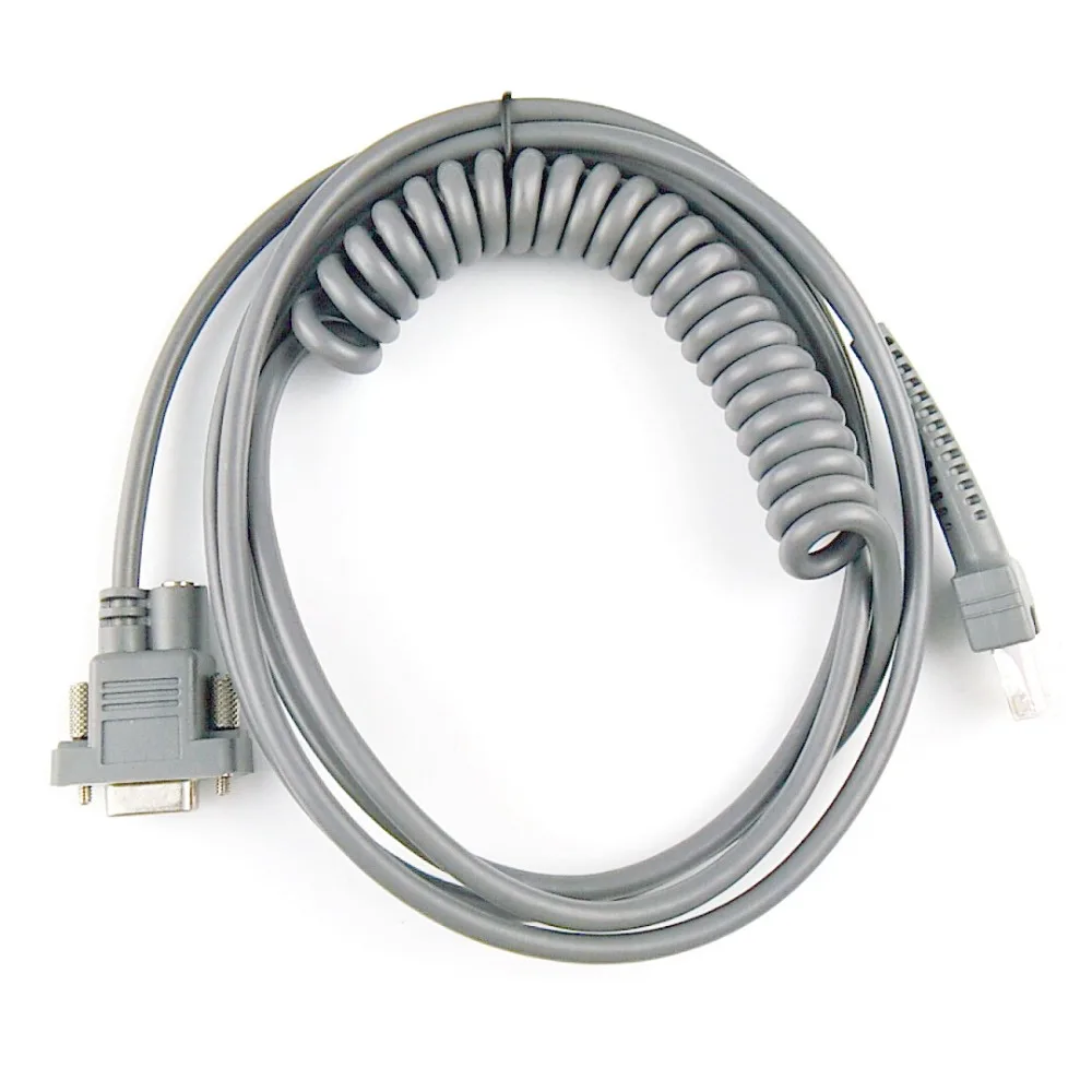 3mtr Spiral 2pcs E-Simpo LS2208 Spiral USB to RJ45 Cable 3mtr for Barcode Scanner Ls2208ap Ls1203 Ls4208 Ls4278 Ds6707 Ds6708 USB Cable,Follow Settings to Replace Old PS//2 or RS232 Cable