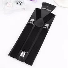 As mulheres dos homens unissex clip-on suspensórios elásticos y-forma ajustáveis cintas coloridas para o acessório masculino feminino da forma