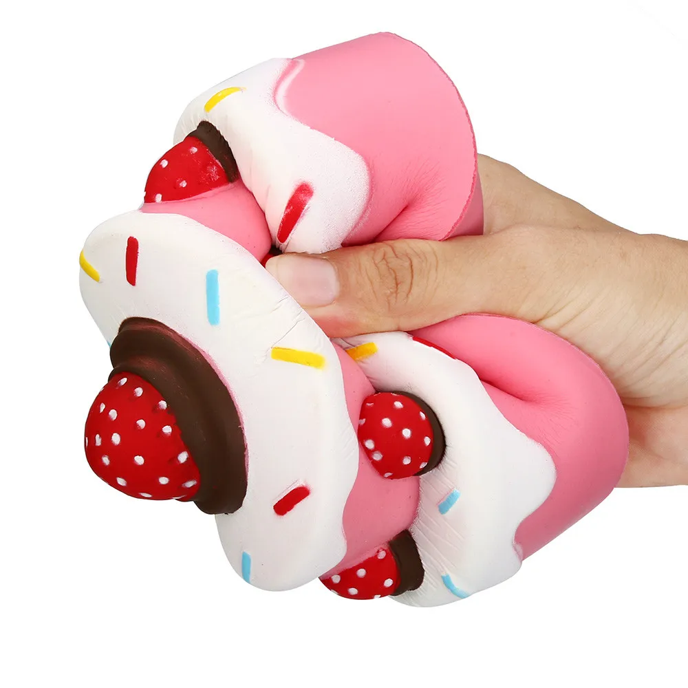 Сладкий мягкий Моти Jumbo клубника торт ароматизированный супер медленно