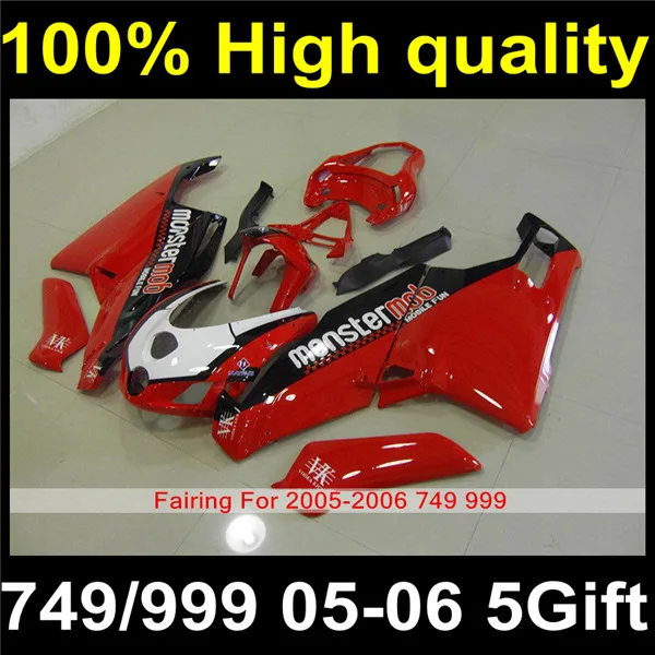 

Complete Plastic Fairing Kit For DUCATI 749 749s 749r 999 999s 999r 2005 2006 05 06 Body Fairing Set D05-88