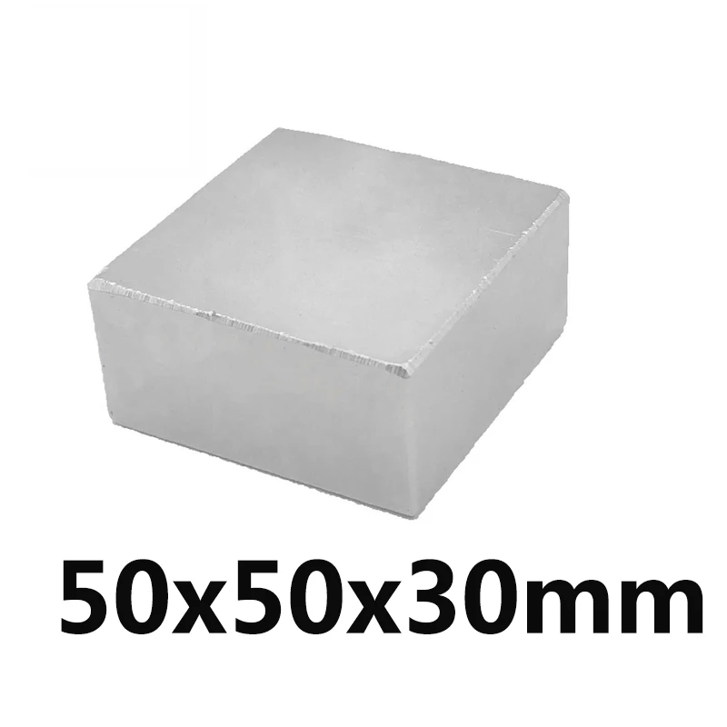 

1pc 50x50x30 Strong Rare Earth Cubic Block square Rare Earth Neodymium Magnets 50x50x30mm Permanent 50*50*30