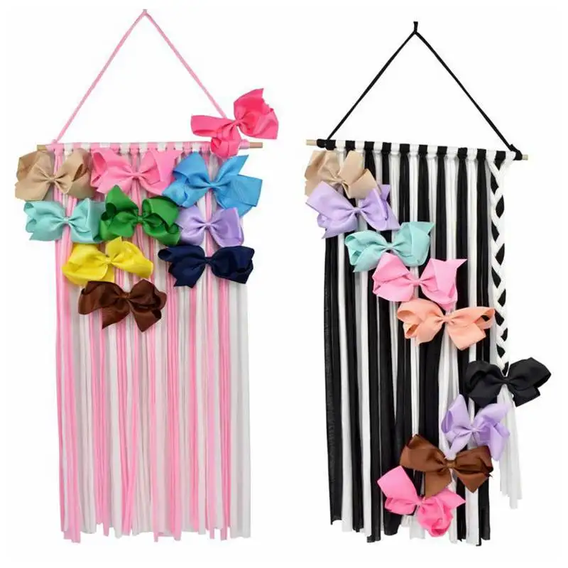 Clips Kids Girls/' Hairband Organizer Barrette Holder Belt Hair Bows Storage