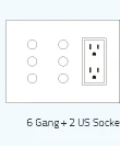 Livolo стандарт США USB розетка(2.1A, 5 В), белое Хрустальное стекло, настенные точки питания с вилкой, 2 банда USB, VL-C592U-11