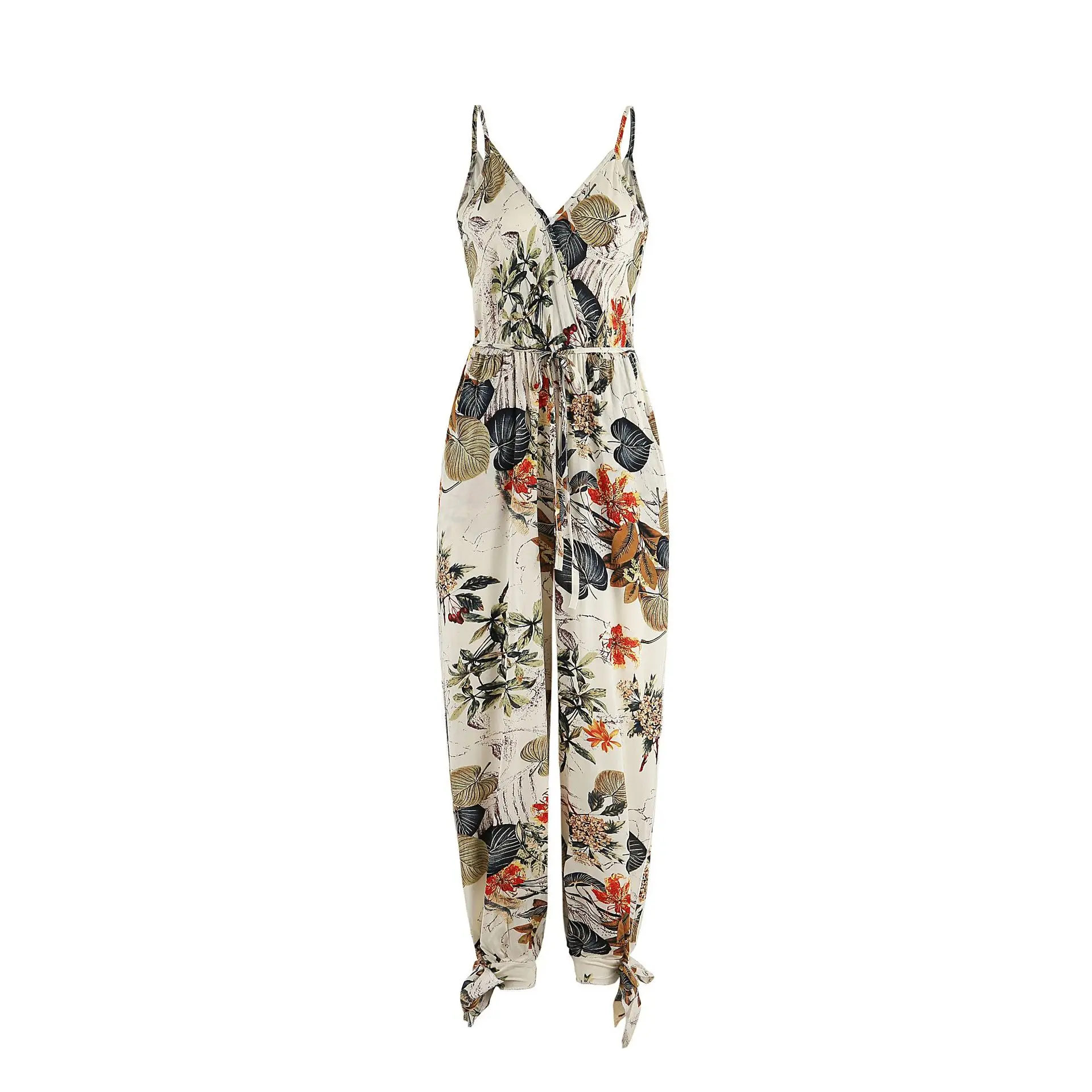 2019 Summer Ladies Suspender Party Jumpsuit&Romper Long Trousers Fashion Women Chiffon Floral Printed Jumpsuit 2019 Summer Ladies Suspender Party Jumpsuit&Romper Long Trousers Fashion Women Chiffon Floral Printed Jumpsuit