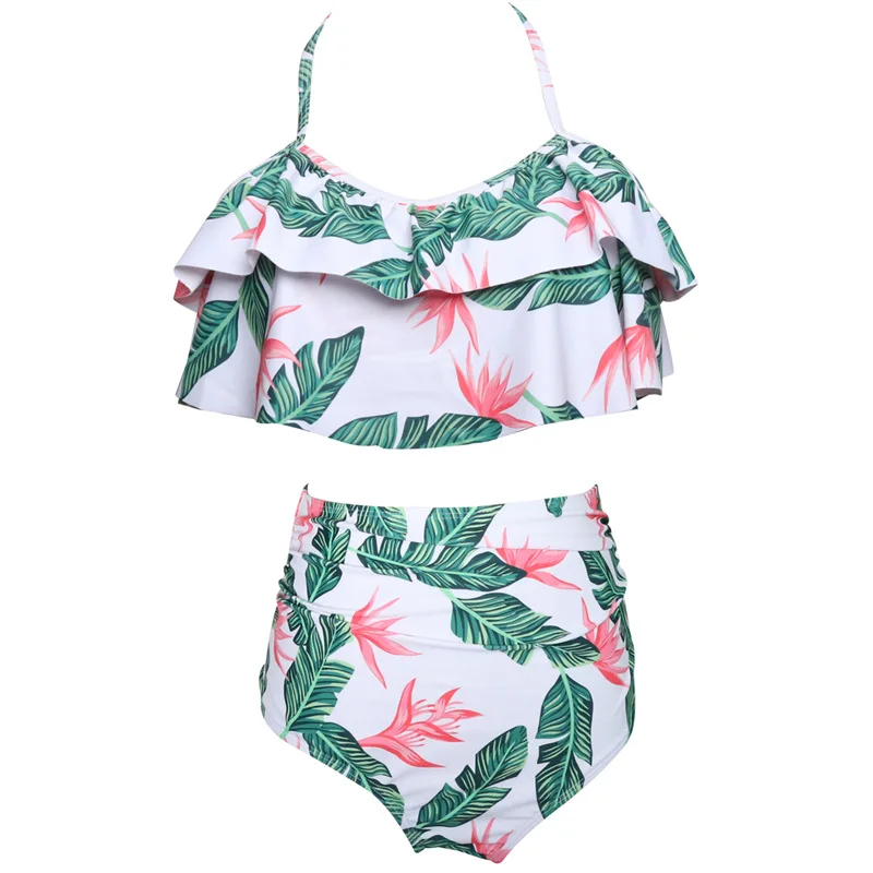 designer bikini sets New Bikinis Women Swimsuit High Waist Bathing Suit Plus Size Swimwear Push Up Bikini Set Vintage Beach Wear bandeau bikini set Bikini Sets