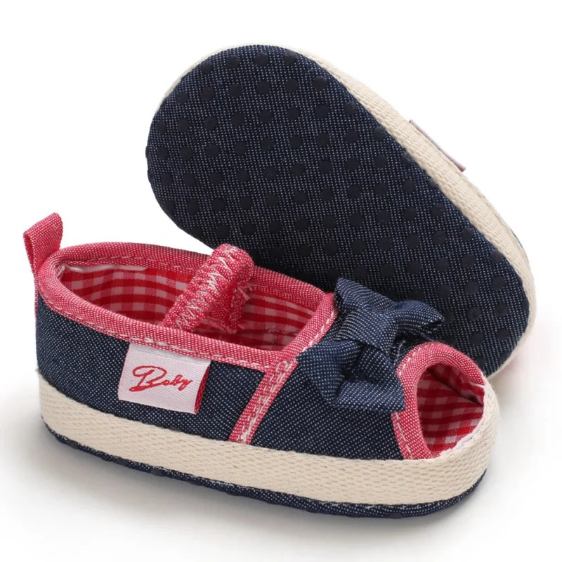 Парусиновая обувь для девочек летние малышей обувь малышей в клетку с бантом модные повседневные кроссовки
