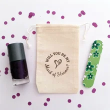 Пользовательский текст вы будете моя подружка невесты Свадьба Спасибо мусульманский подарок сумки мешки для конфет девичник ханговер выживания наборы