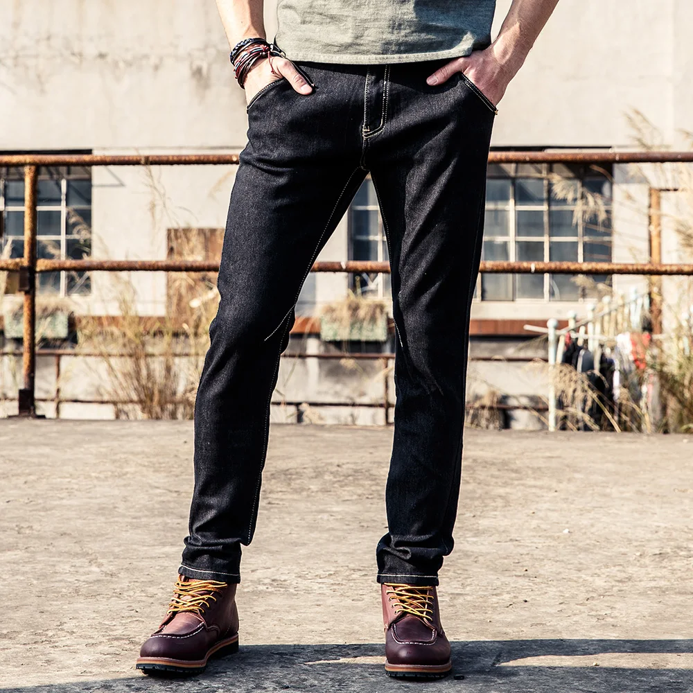 uHao 2017 Brand Jeans Men Biker Male Jeans Denim Overalls Cheap Jeans