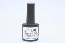 1pc HOT SALE New CNDS 10ml Soak Off UV Gel Nail Art Polish Base Coat /Top Coat 0.33fl oz Manicure Salon Accessories