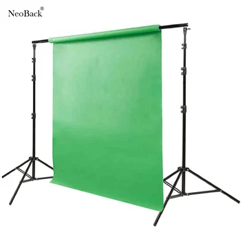 

NeoBack Good quality 3x2.8M Pro Adjustable Background Support Photo Backdrop Crossbar Stand Kit Photography stand with 3 clips