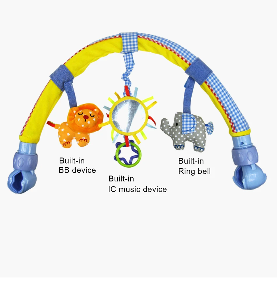 Милый новорожденный детские игрушки-погремушки Младенческая коляска автомобильный зажим подвесная игрушка сиденье и коляска игрушки