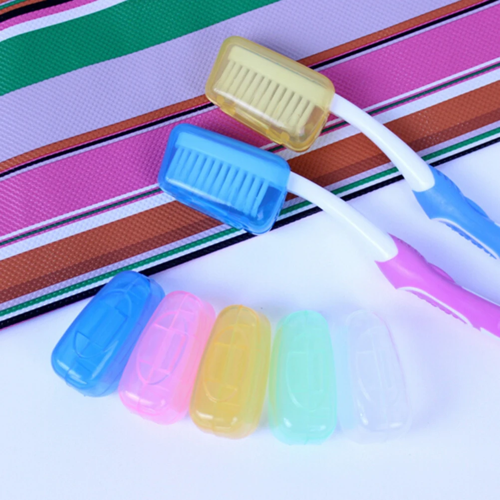 5Pcs/Set Colorful Travel Portable Toothbrush Cover Head Washing
