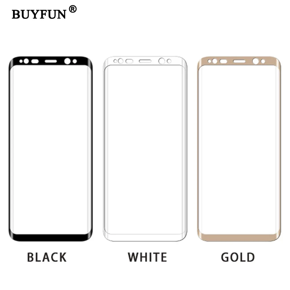 S8 glas для Samsung Galaxy 8 plus чехлы 9 H 3D полноэкранная защита закаленное стекло + чехол с