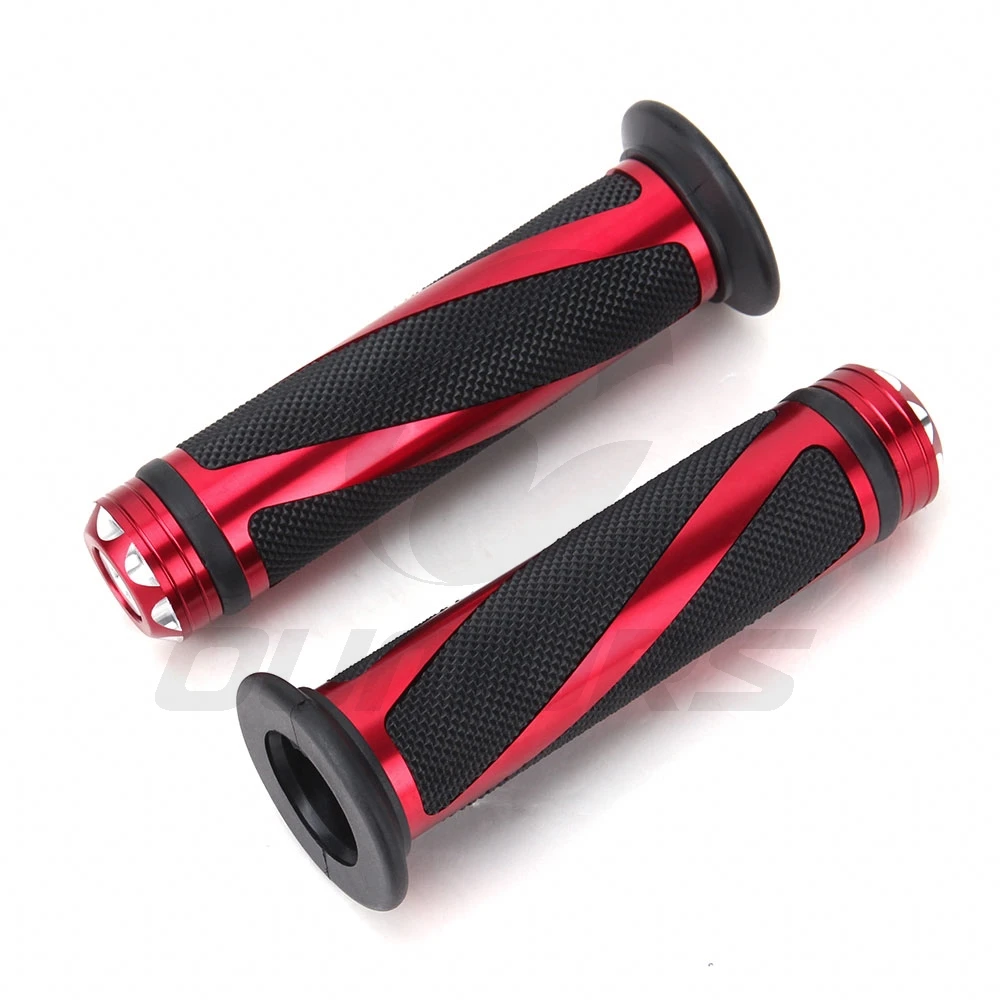 OUMURS Motorcycle Handle Grip 7/8"22mm Handlebar CNC Aluminium Motorbike Universal Dirt Pit Bike Handlear Grips For Suzuki Honda