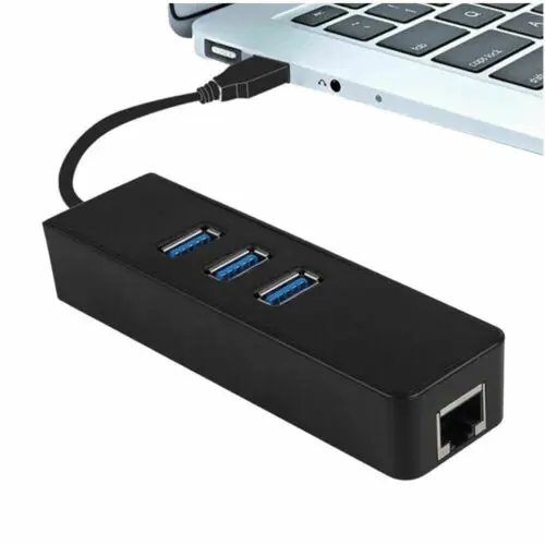USB3.0 гигабитная сетевая карта+ 3 Порты и разъёмы концентратор USB 3,0 адаптер Gigabit Ethernet LAN RJ45 сетевой адаптер концентратора до 1000 Мбит/с Mac PC 3C09