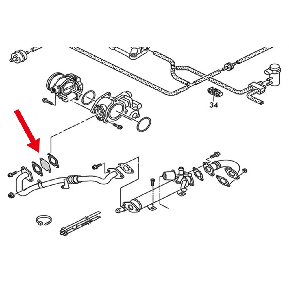 Автомобильный Стайлинг EGR клапан заглушка блок пластины комплект с прокладкой для VW/AUDI/SEAT/SKODA/VOLVO/GALAXY/TDI/Polo/Golf/Passat/Tiguan