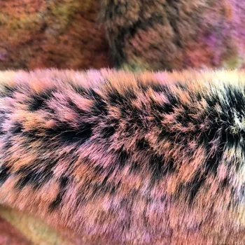 

Stock supply 1400 grams of rabbit fur imitation rabbit printing fabrics with coat wool ball home textile plush fabric