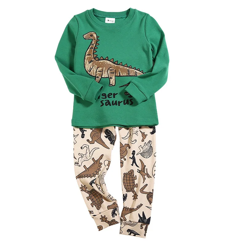 

2018 Children's Pajamas Set Girls Boys Clothes Sweet Dream Pajamas Boys Girls Cartoon Long Sleeve T-Shirt + Pants 2 Pack