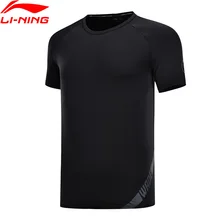 Клиренс) Li-Ning Мужская баскетбольная Футболка серии Wade, обычная посадка, 81% полиэстер, 19% спандекс, подкладка, Спортивная футболка ATSN145 MTS2797